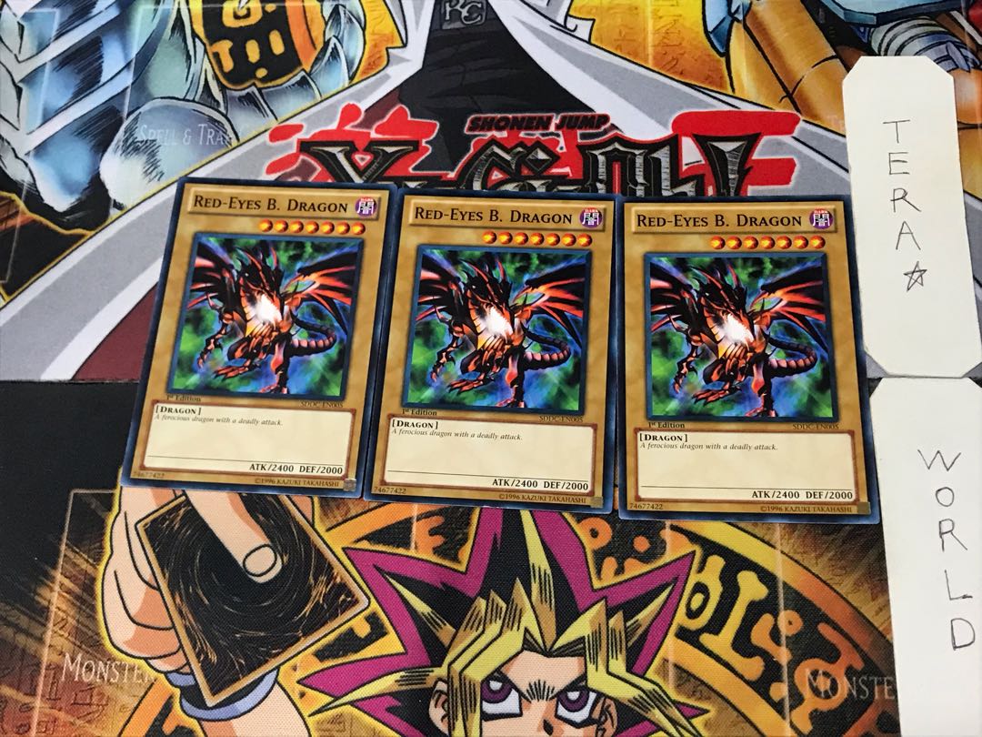 英語版 真紅眼の黒竜 1 ノーマル 3枚セット てら