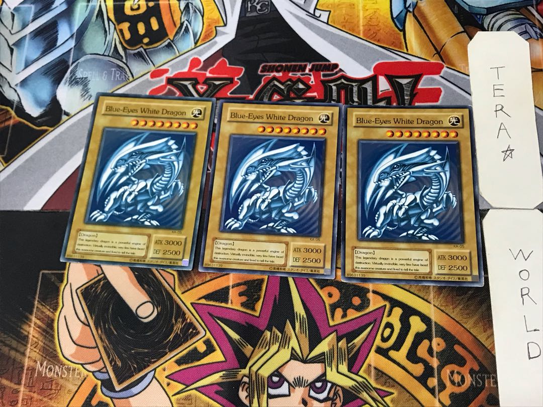 English Blue-Eyes White Dragon 1 Normal 3-card set Tera