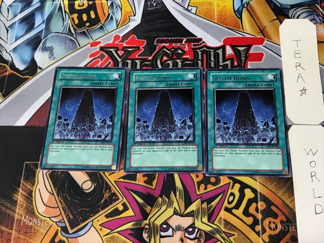 English System Down 1 rare, set of 3 Tera.