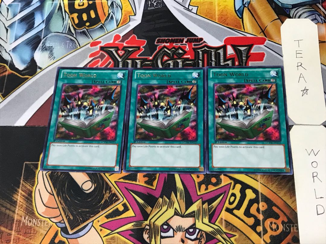 English Toon World 1 Rare 3-card set Tera