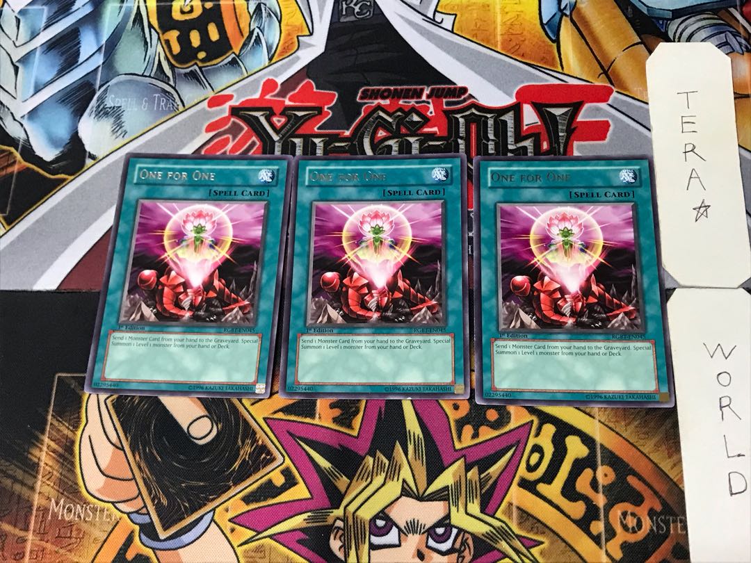 English version One for One 1 Rare 3-card set Tera
