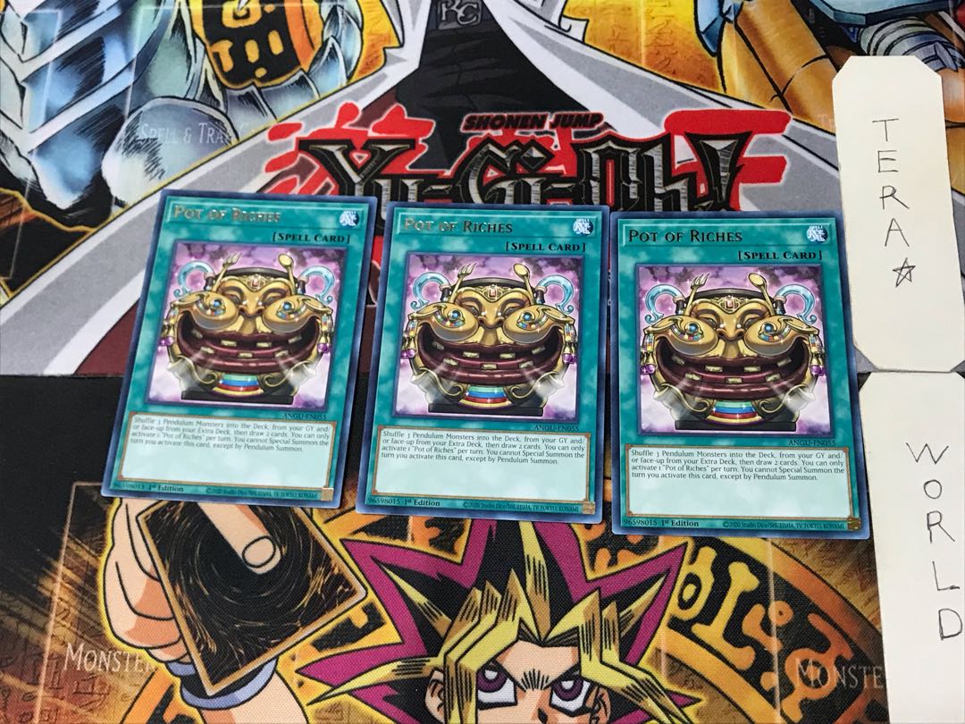 English Pot of Riches 3 rare, set of 3 Tera.