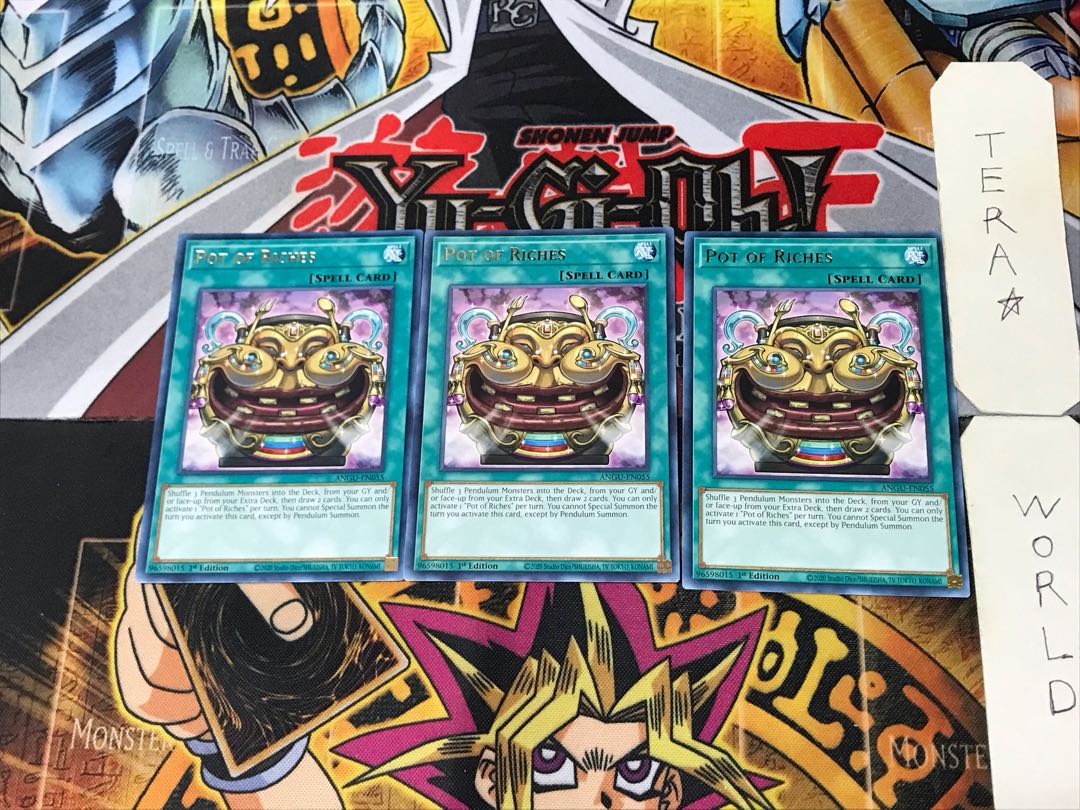 English Pot of Riches 4 rare, set of 3 Tera.