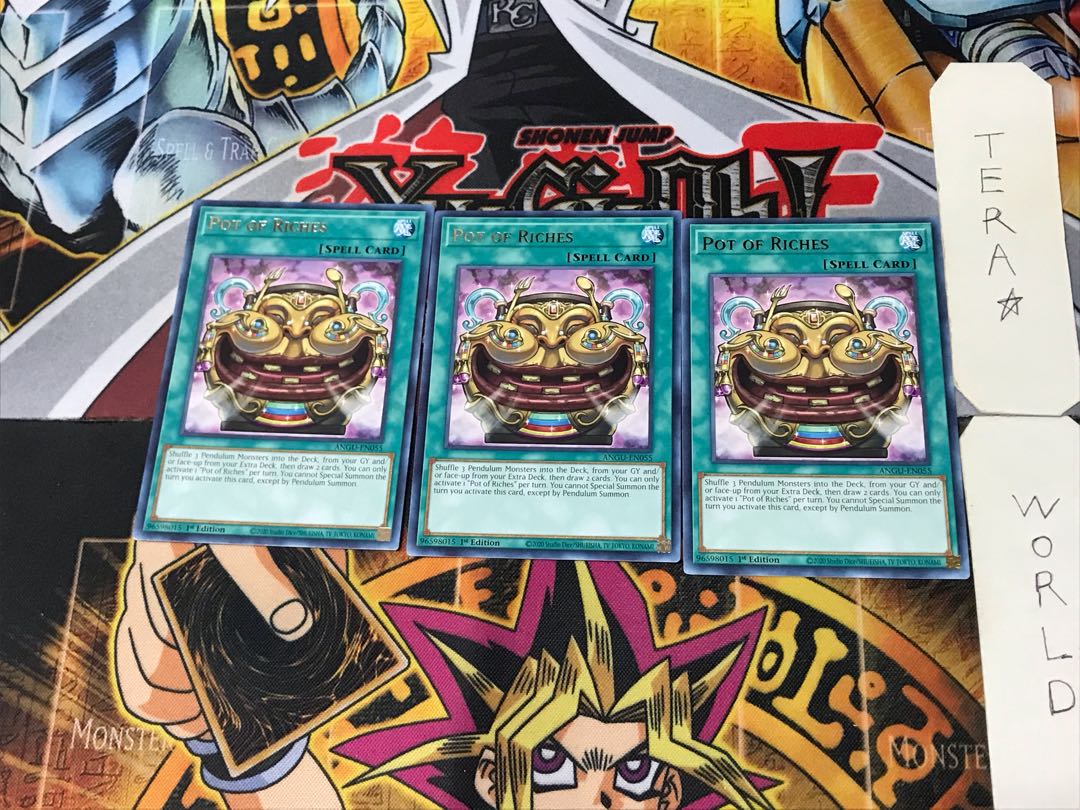 English Pot of Riches 5 rare, set of 3 Tera.