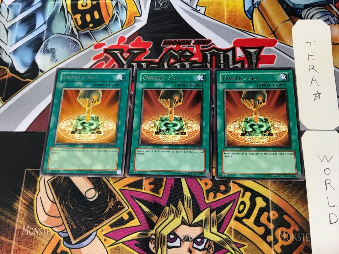 English Owner's Seal 1 rare, set of 3 Tera.