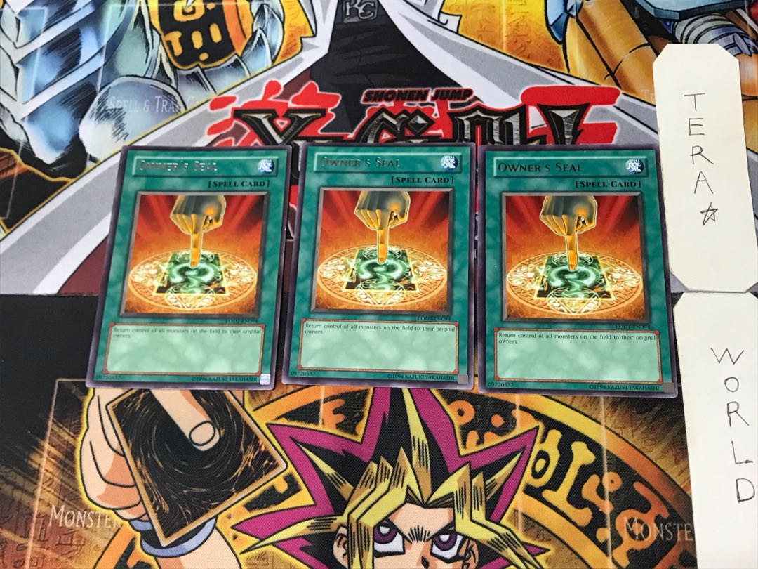 English Owner's Seal 3 rare, set of 3 Tera.