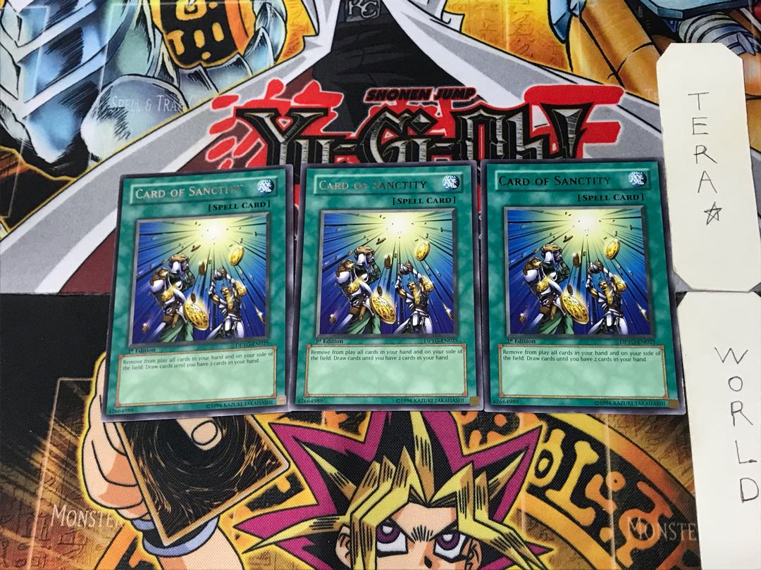 English Card of Sanctity 2 rare, set of 3 Tera.