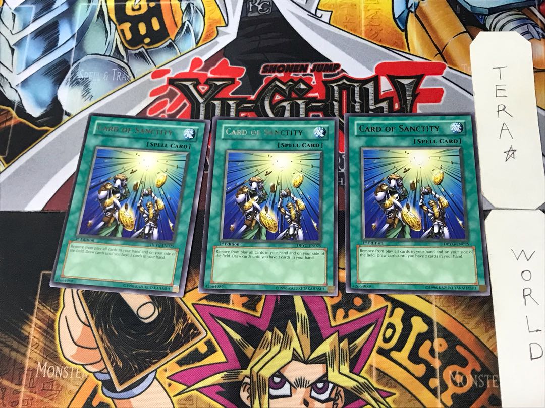 English Card of Sanctity 3 rare, set of 3 Tera.