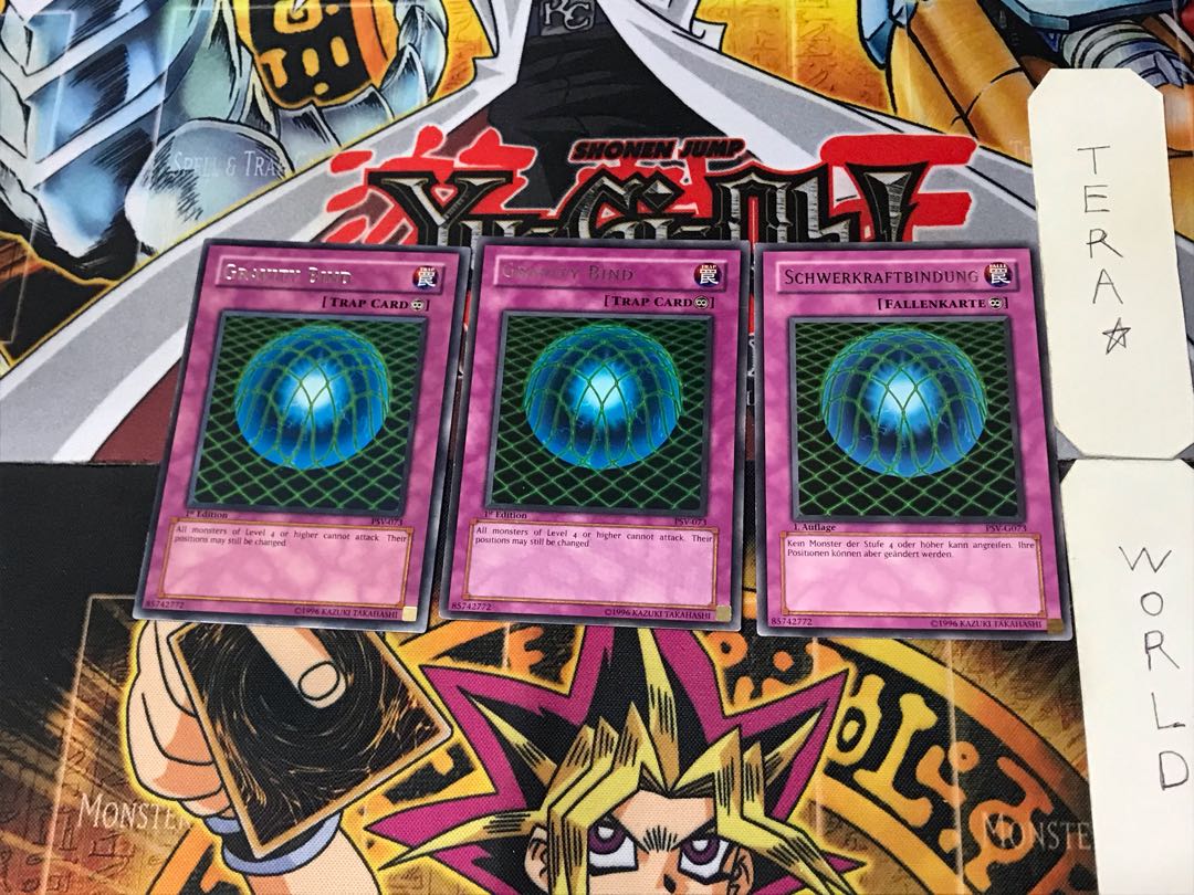 English Gravity Bind - Psychic Gravity's Web - 1 rare, set of 3 Tera.