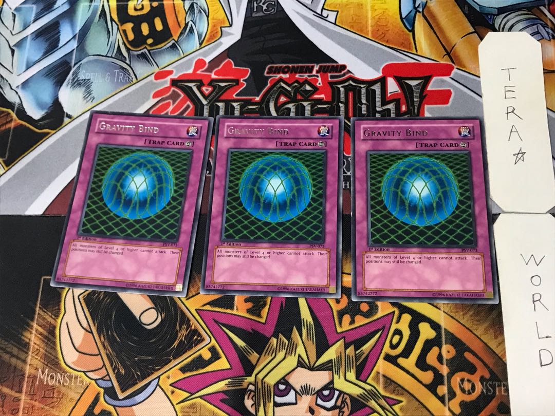 English Gravity Bind - Psychic Gravity's Web - 2 Rare Set of 3 Tera.