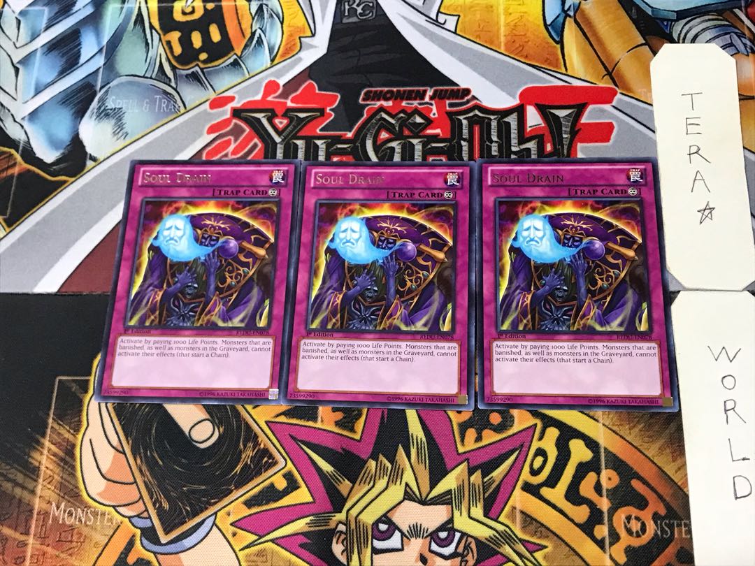 English Soul Drain 2 rare, set of 3 Tera.