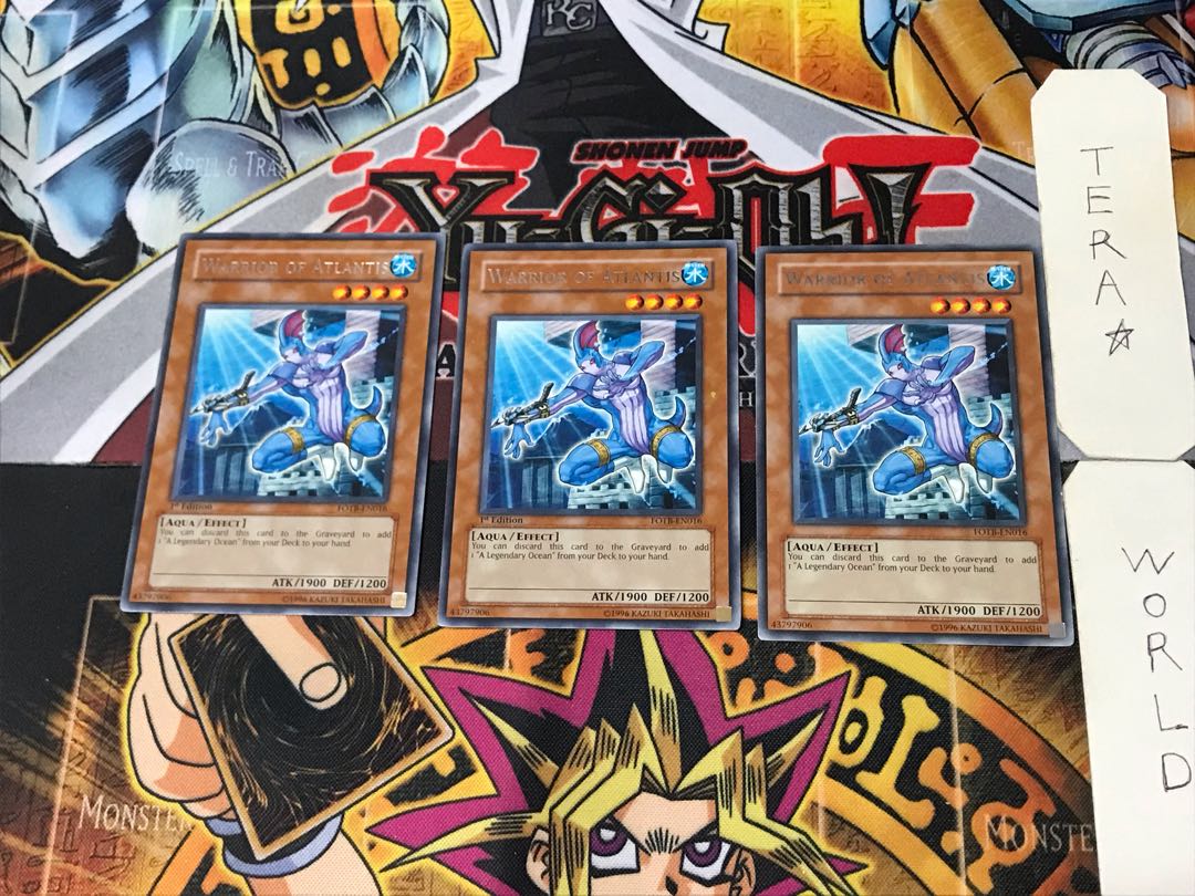 English Warrior of Atlantis 2 rare, set of 3 Tera.