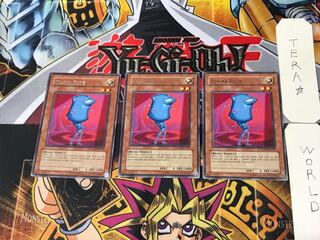 English Ojama Blue 1 rare, set of 3 Tera.