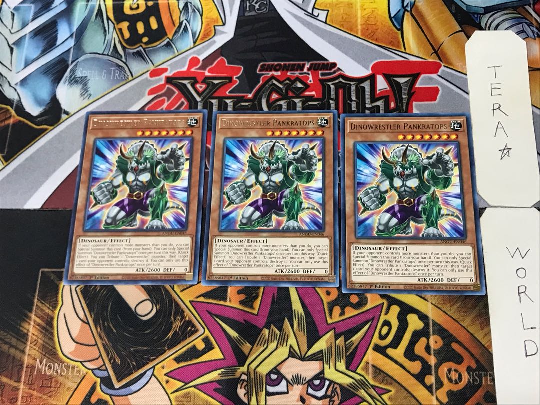 English Dinowrestler Pankratops 2 rare, set of 3 Tera.