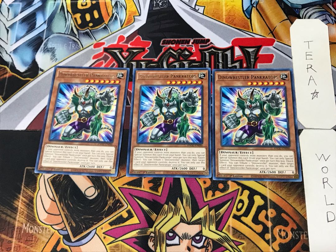 English Dinowrestler Pankratops 3 rare, set of 3 Tera.