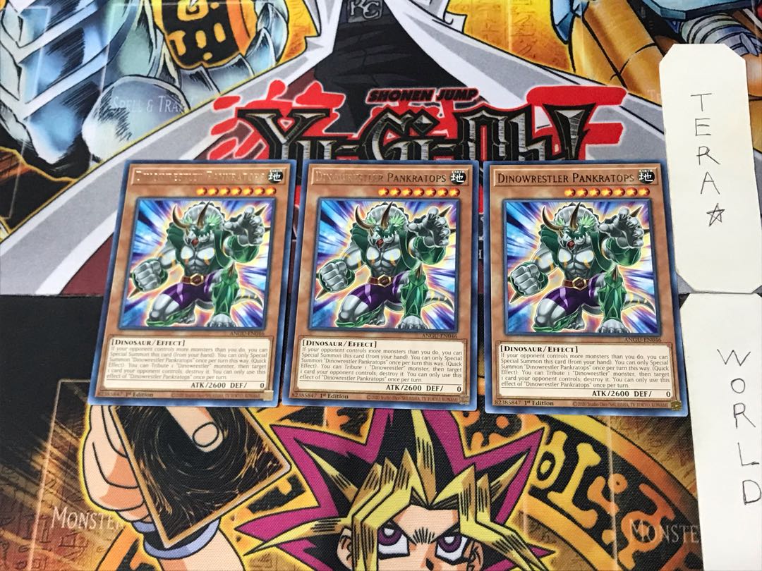 English Dinowrestler Pankratops 4 rare, set of 3 Tera.