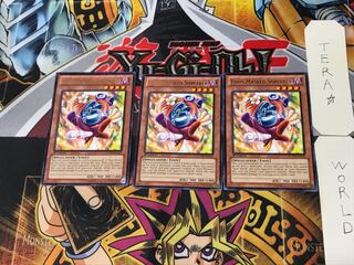 English Toon Masked Sorcerer 1 rare, set of 3 Tera.