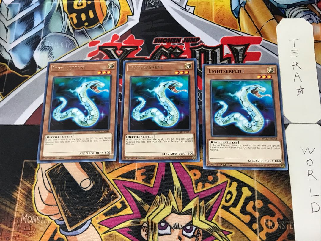 English Lightserpent 4 rare, set of 3 Tera.