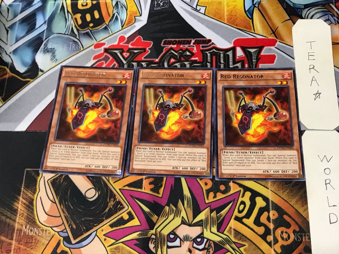 English Red Resonator 2 rare, set of 3 Tera.