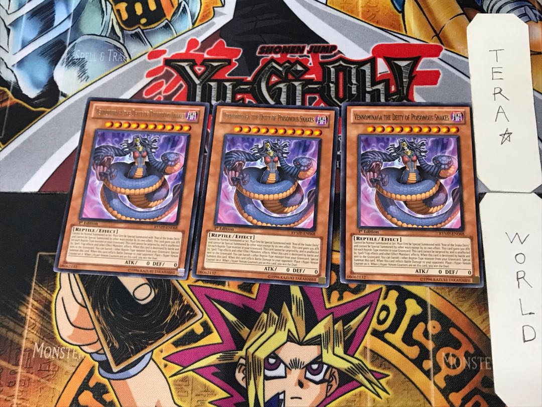 English Vennominaga the Deity of Poisonous Snakes 2 rare, set of 3 Tera.