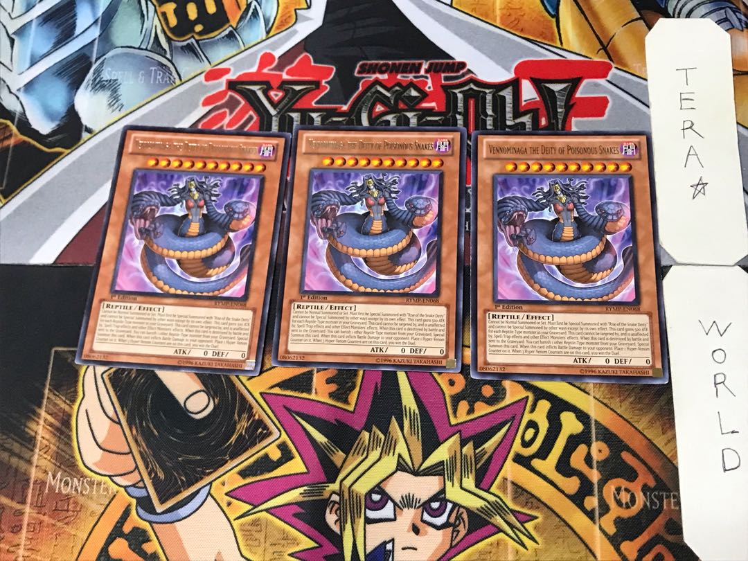 English Vennominaga the Deity of Poisonous Snakes 3 rare, set of 3 Tera.