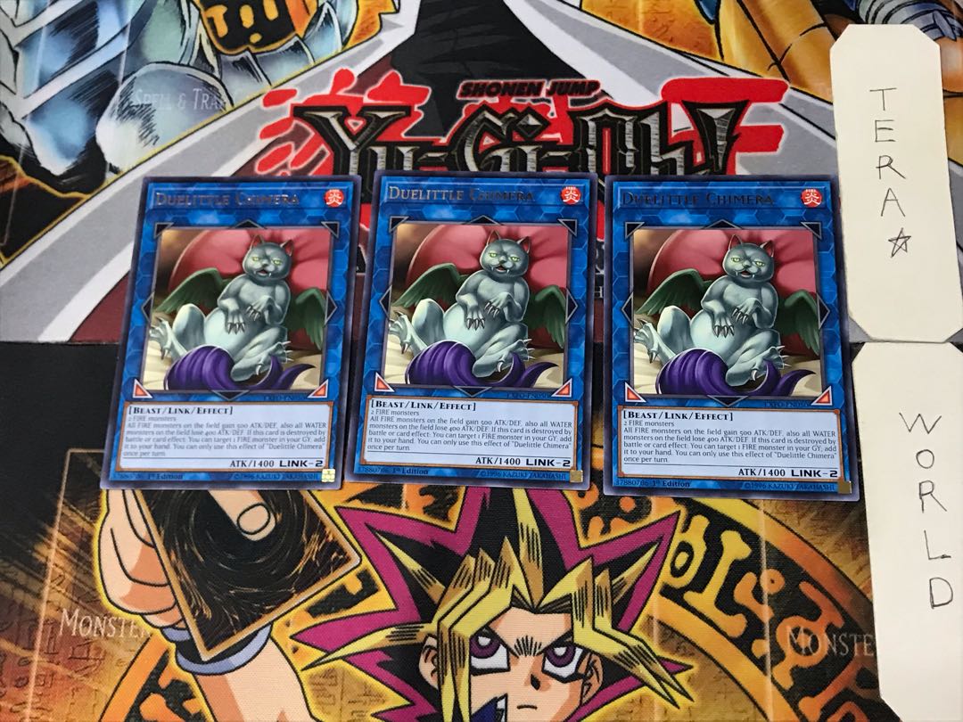 English Duelittle Chimera 1 Rare Set of 3 Tera