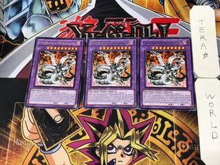 English Chimeratech Overdragon 2 rare, set of 3 Tera.