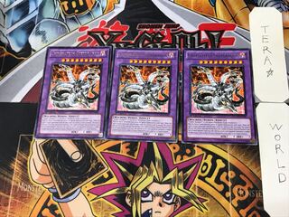 English Chimeratech Overdragon 4 Rare Set of 3 Tera.