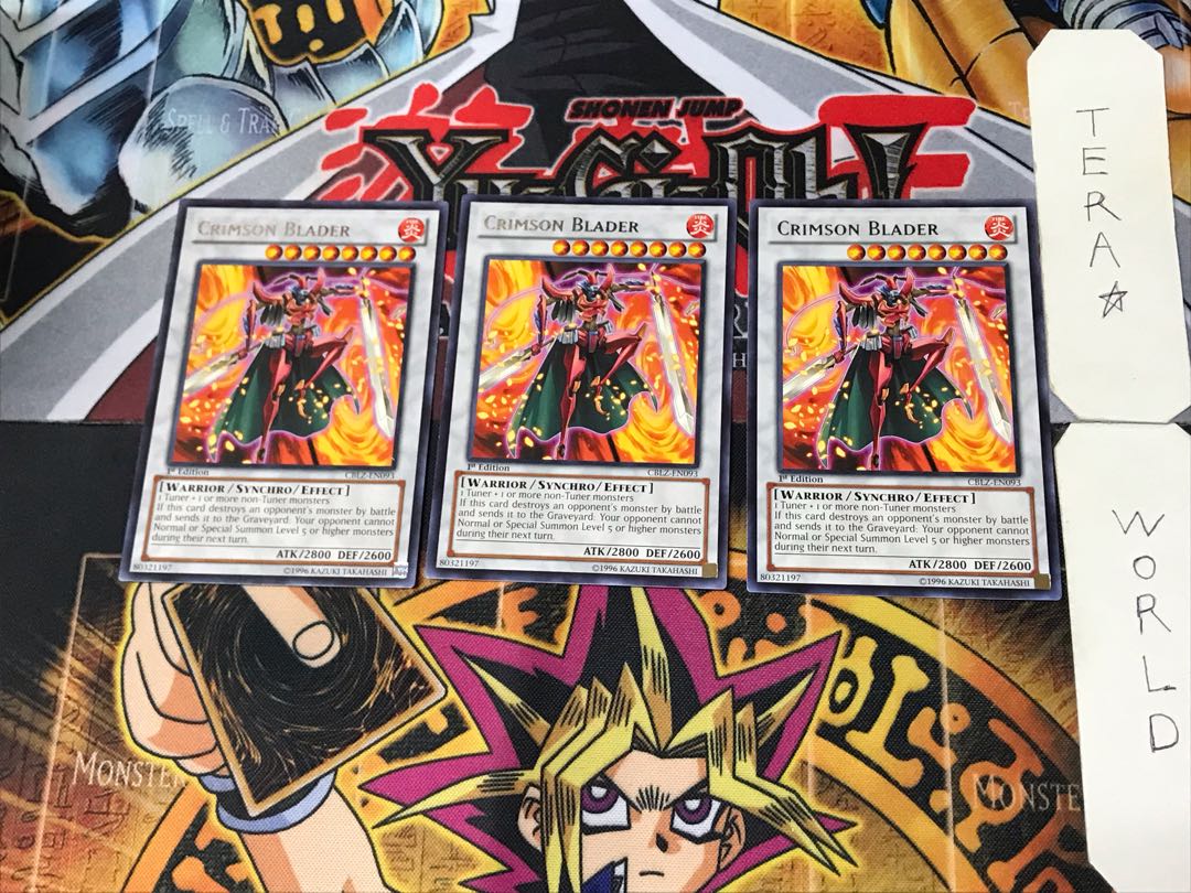 English Crimson Blader 4 rare, set of 3 Tera.