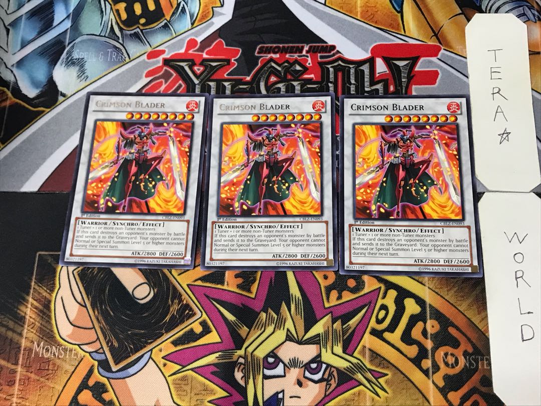 English Crimson Blader 5 rare, set of 3 Tera.