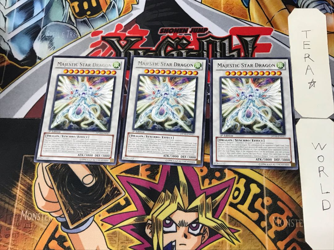 English Majestic Star Dragon 4 rare, set of 3 Tera.