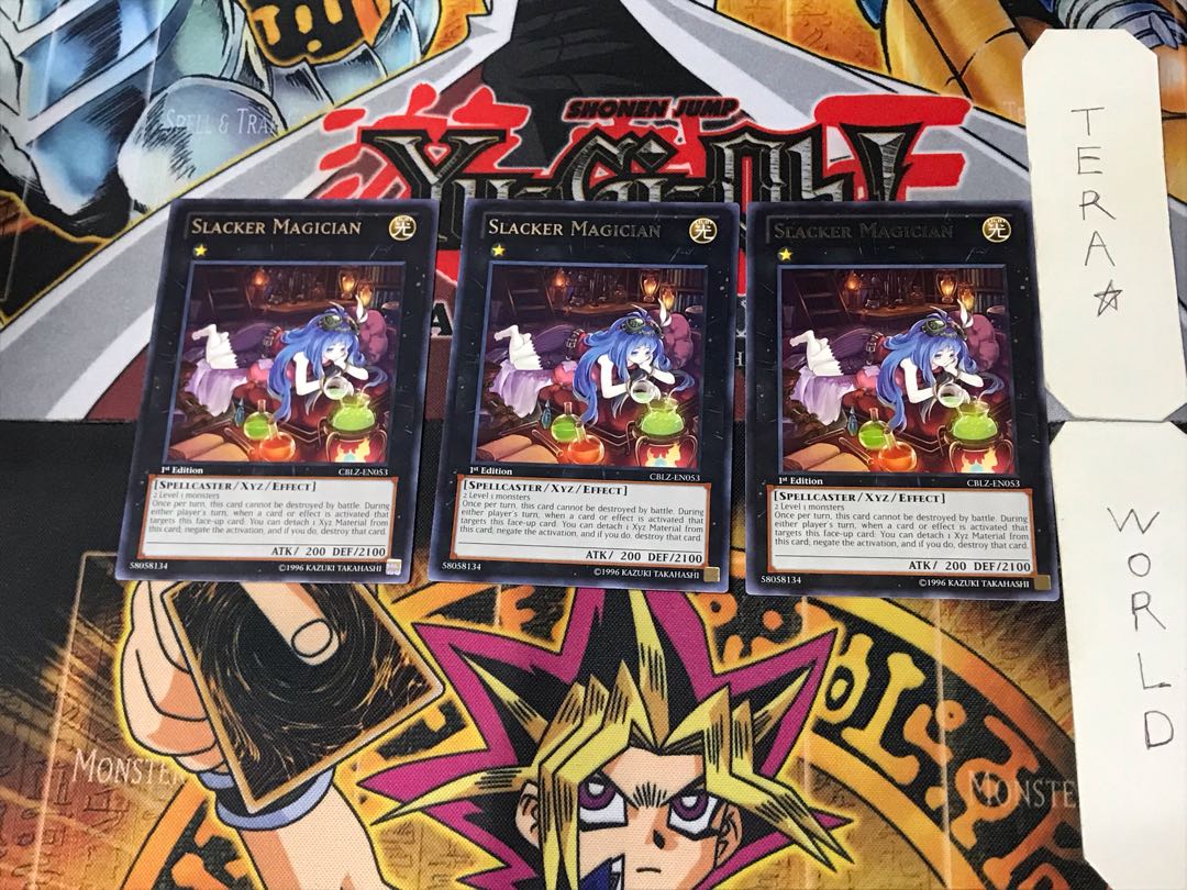 English Slacker Magician 9 rare, set of 3 Tera.