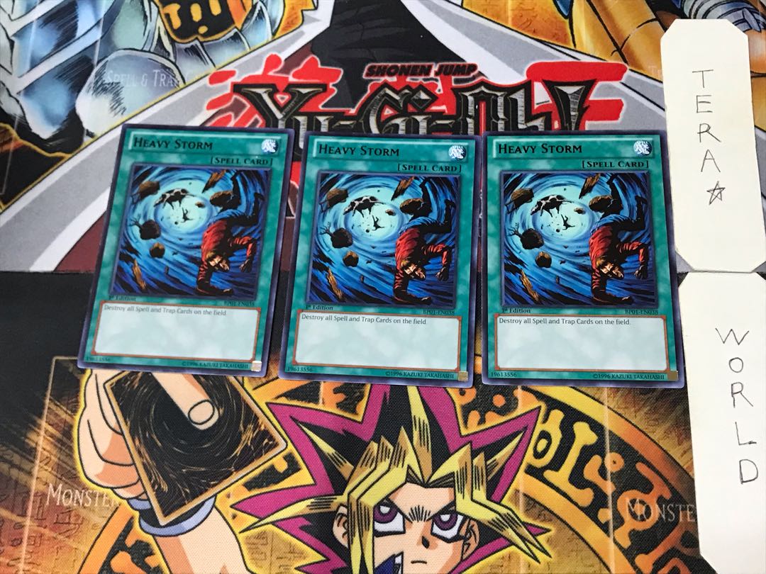 English Heavy Storm 2 Black Rare, set of 3 Tera.