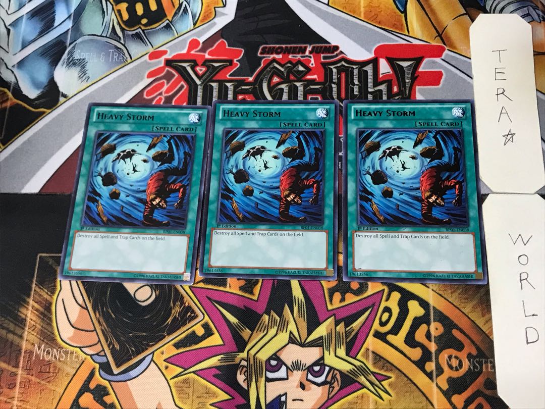 English Heavy Storm 3 Black Rare, Set of 3 Tera.