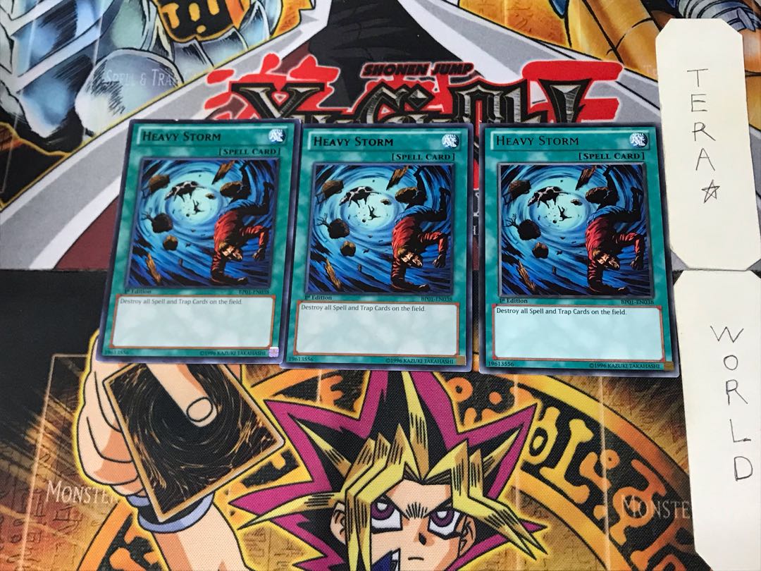 English Heavy Storm 4 Black Rare, Set of 3 Tera.