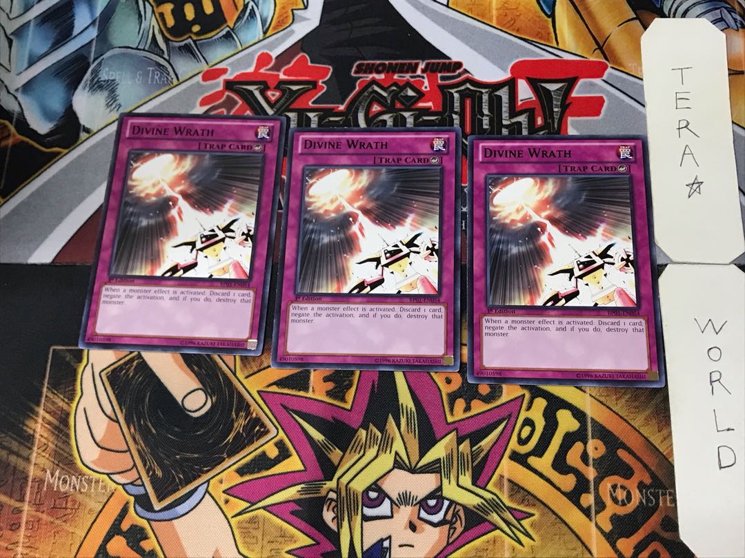 English Divine Retribution 2 Black Rare, set of 3 Tera.