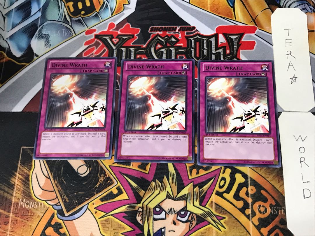 English Divine Retribution 3 Black Rare Set of 3 Tera