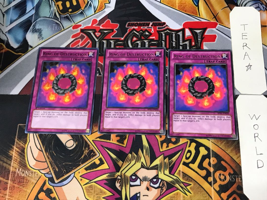 English Ring of Destruction 3 black rare, set of 3 Tera.
