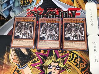 English Ancient Gear Golem 3 Black Rare Set of 3 Tera