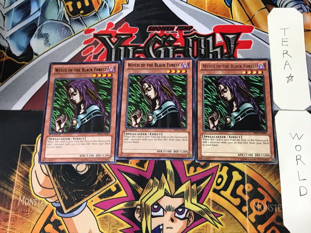 English Witch of the Black Forest 3 Black Rare, set of 3 Tera.