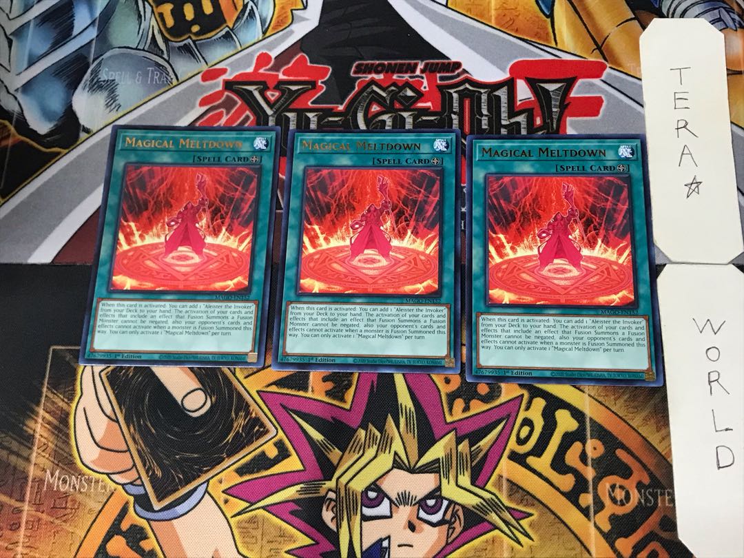 English Magical Meltdown 1 Gold Rare, set of 3 Tera.