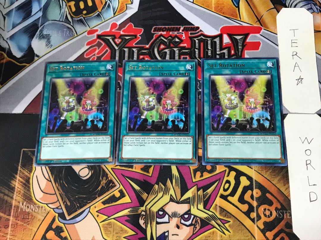 English Set Rotation 1 Gold Rare, set of 3 Tera.