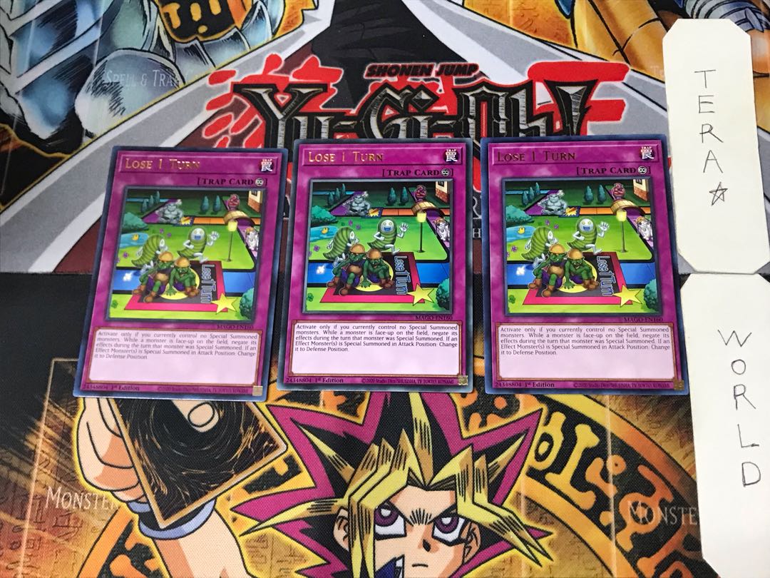 English Lose 1 Turn 1 Gold Rare Set of 3 Tera.