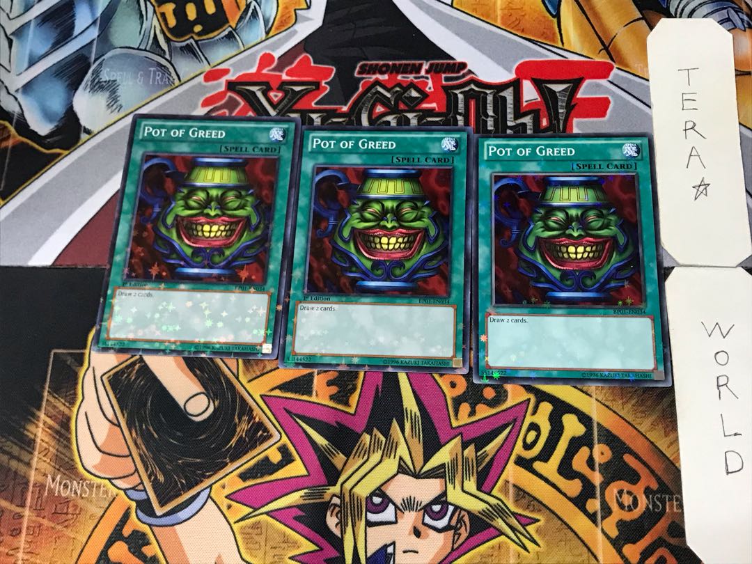 English Pot of Greed 1 Normal Parallel Set of 3 Tera.