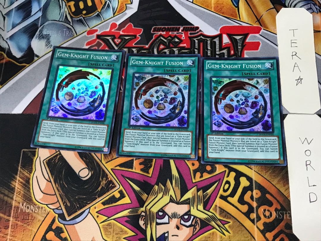 English Gem-Knight Fusion 2 Super 3-card set Tera