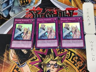 English Solemn Warning 1 Super Set of 3 Tera