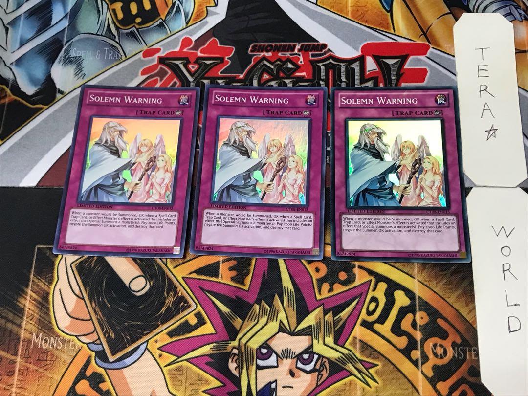 English Solemn Warning 2 Super Set of 3 Tera