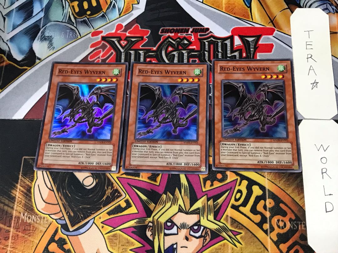 English Red-Eyes Wyvern 1 Super Set of 3 Tera