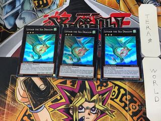 English Leviair the Sea Dragon 1 Super 3-card set Tera