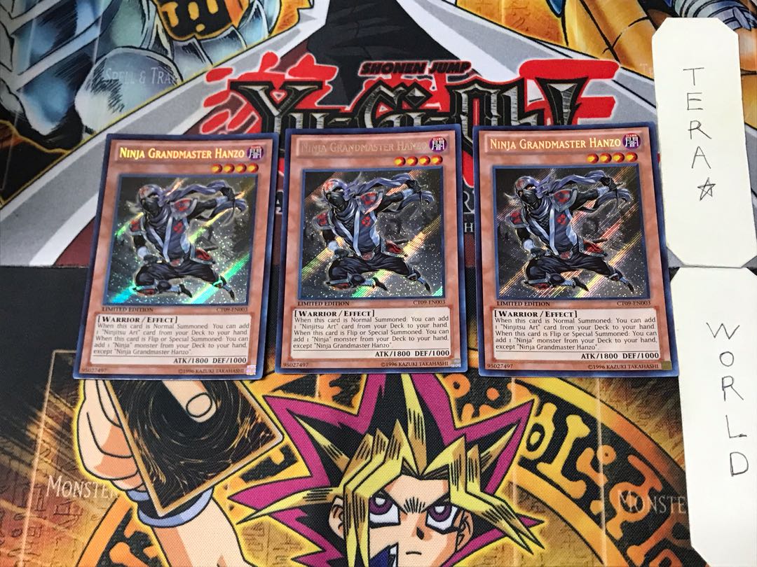 English Ninja Grandmaster Hanzo 2 Secret 3-card set Tera